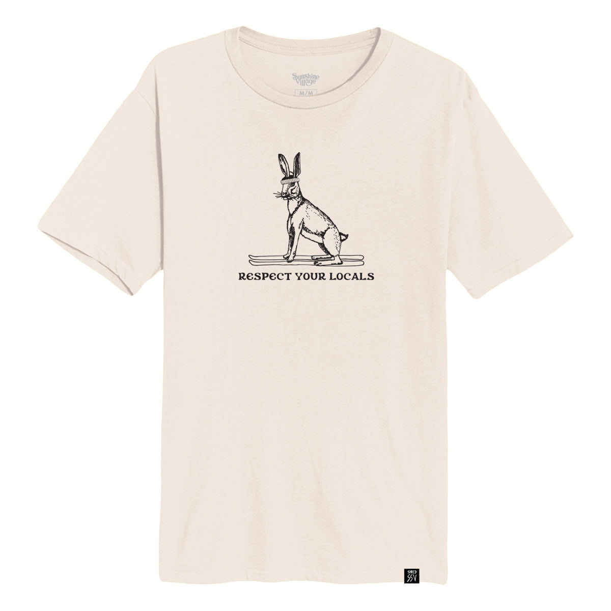 SHRED SSV Respect Your Locals Tee - Jack Rabbit Natural