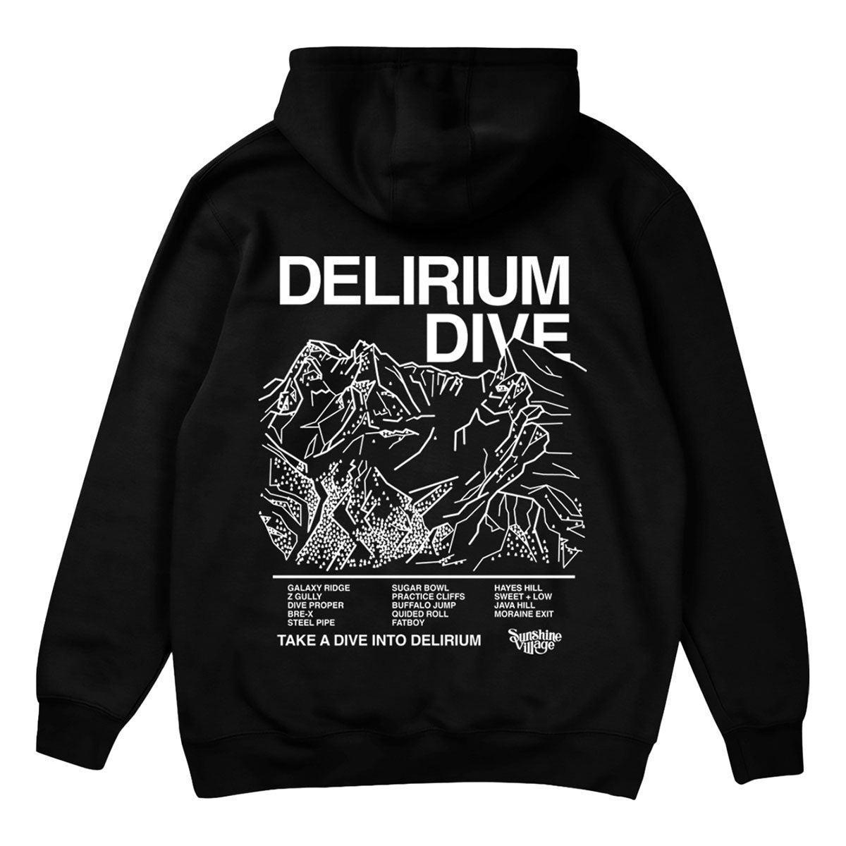 Freeride Zone Delirium Dive Hoodie Black