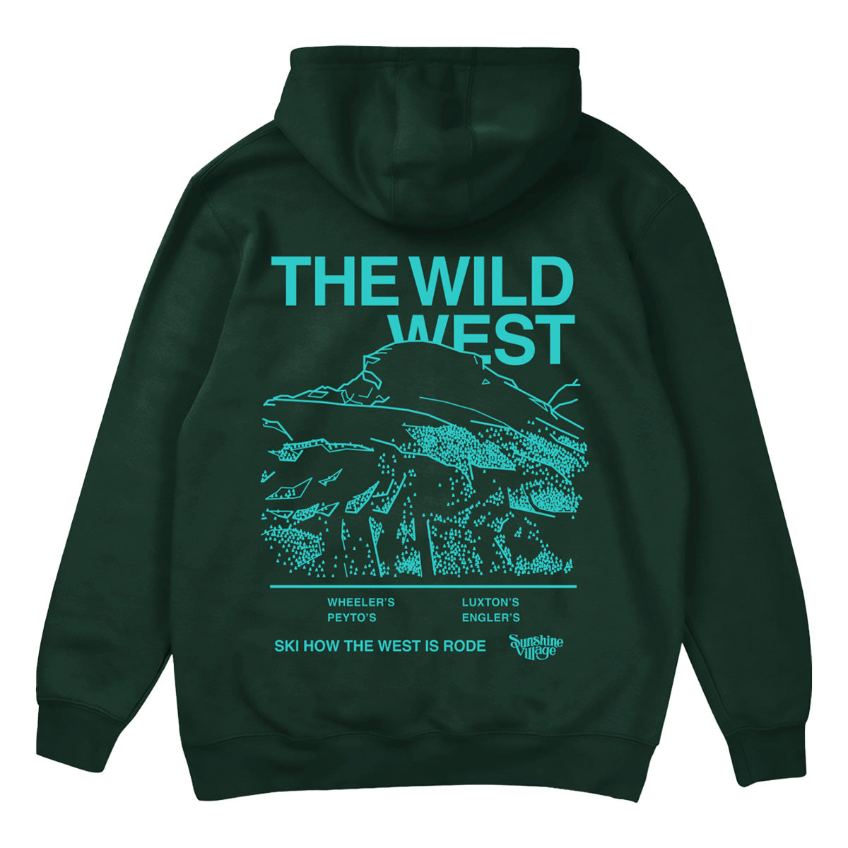 Freeride Zone Wild West Hoodie Sports Green