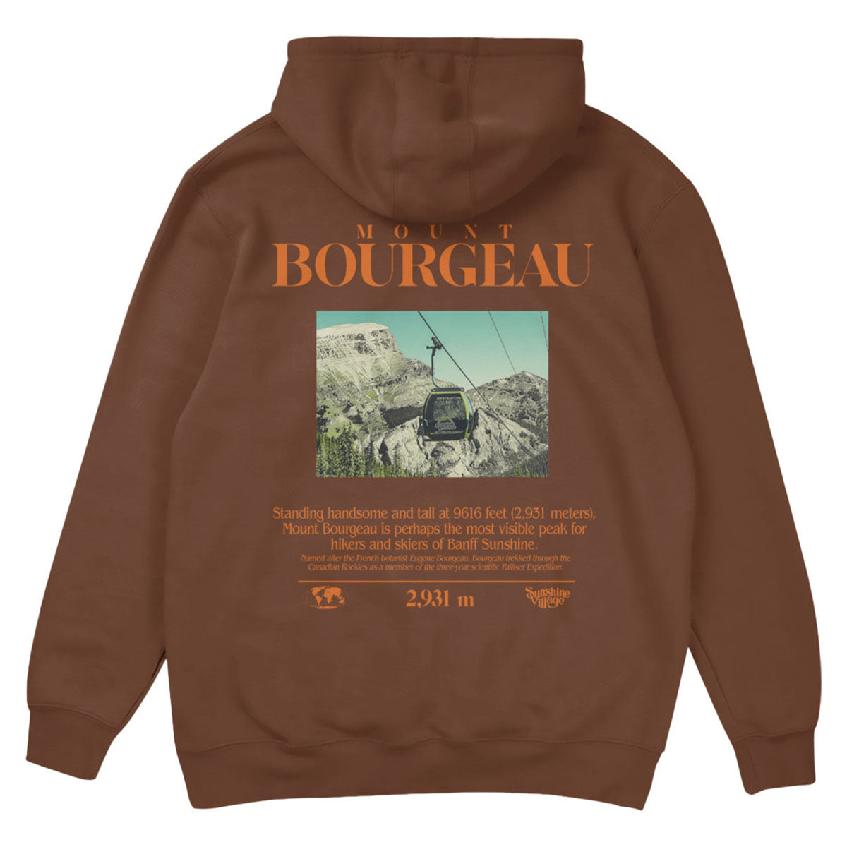 Mountain Info Series Mount Bourgeau Hoodie