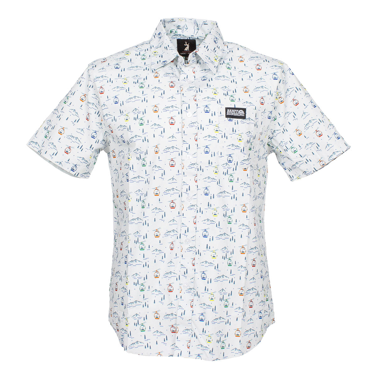 Jack + Sage Button Up Camp Tee Gondola Print