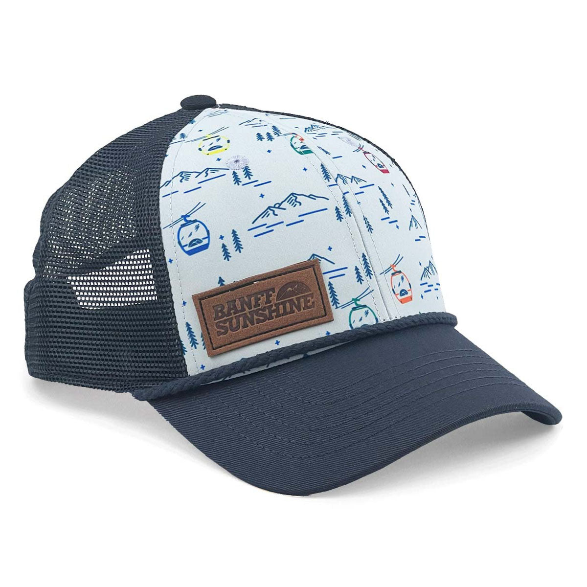Jack + Sage Adjustable Trucker Hat Gondola Print O S