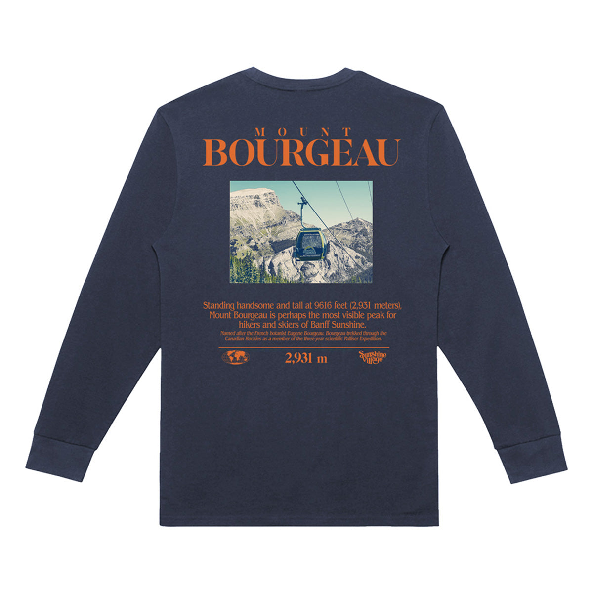 Mountain Info Series Mount Bourgeau Long Sleeve Shirt
