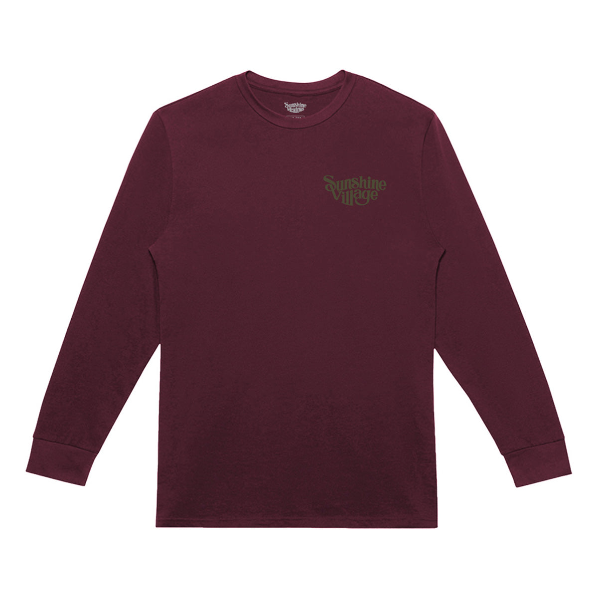 Mountain Info Series Monarch Mountain Long Sleeve Shirt Burgundy
