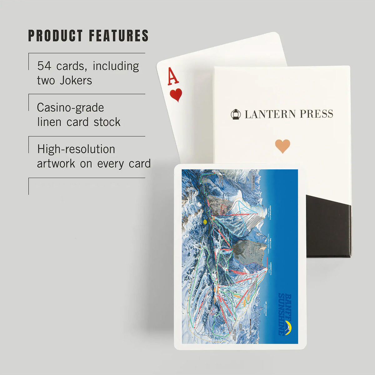 Standard Size Playing Cards - Trail Map