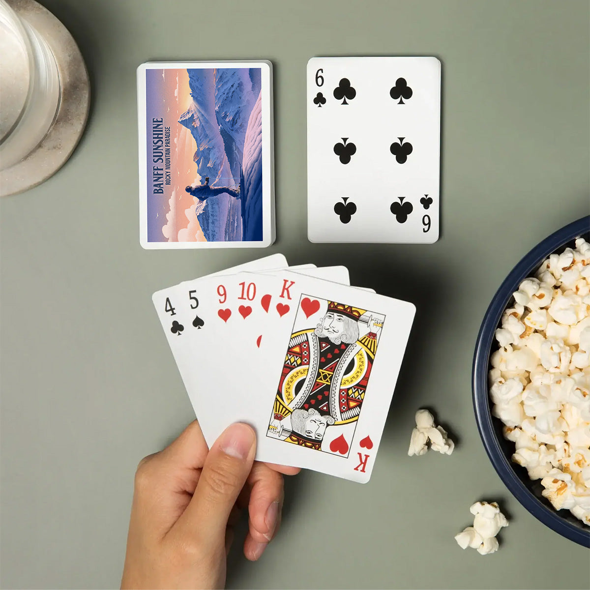 Standard Size Playing Cards - Skier At The Top
