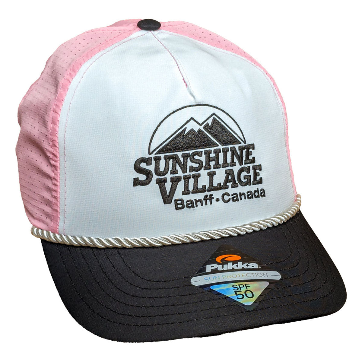 SSV Mid Crown Adjustable Cap Pink Black Mesh O S