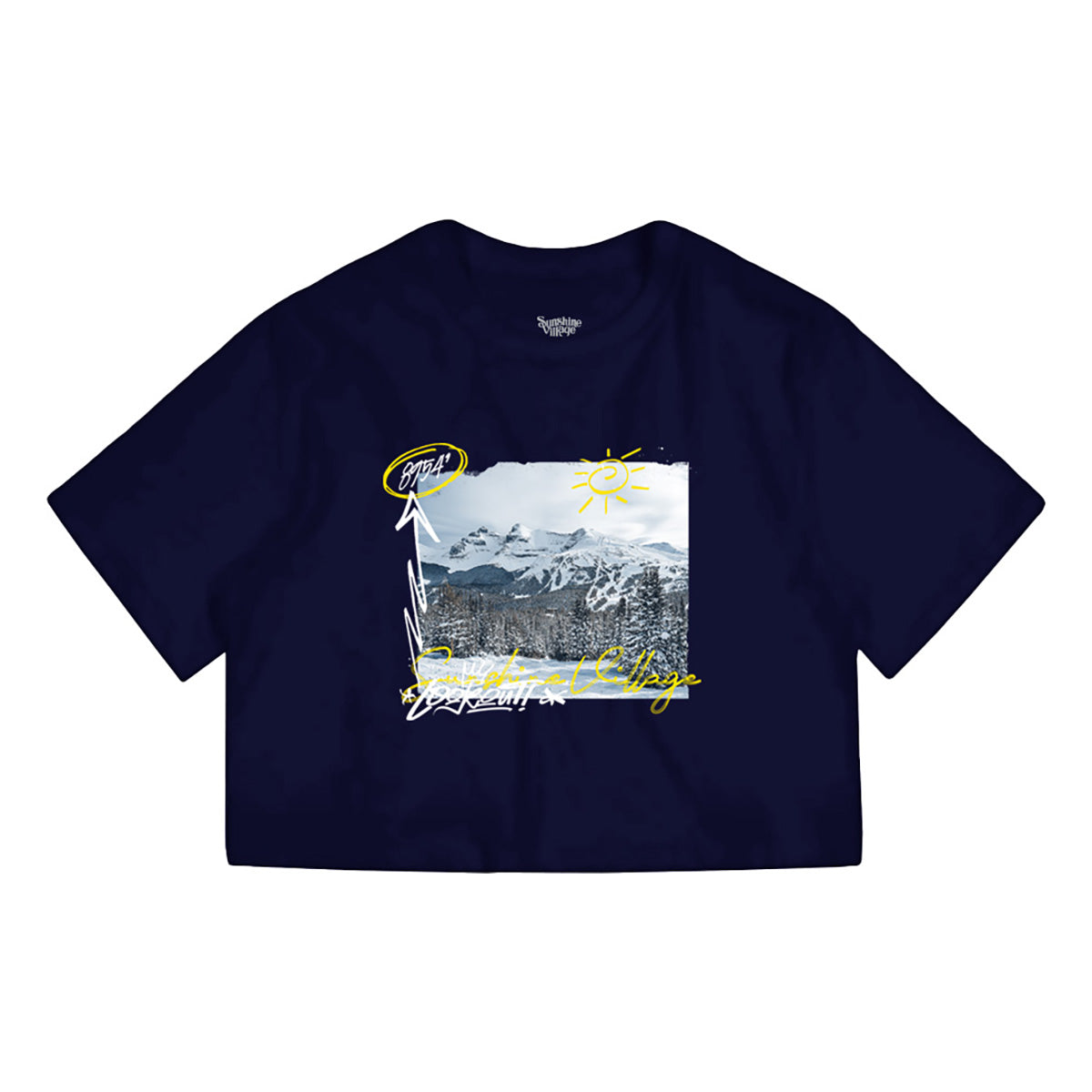 Sunshine Concert Series Lookout Crop Top Navy