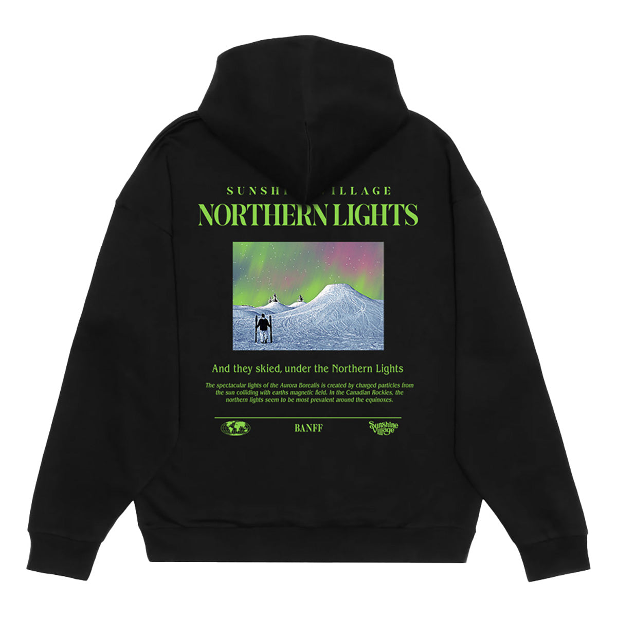 Northern Lights Hoodie Black