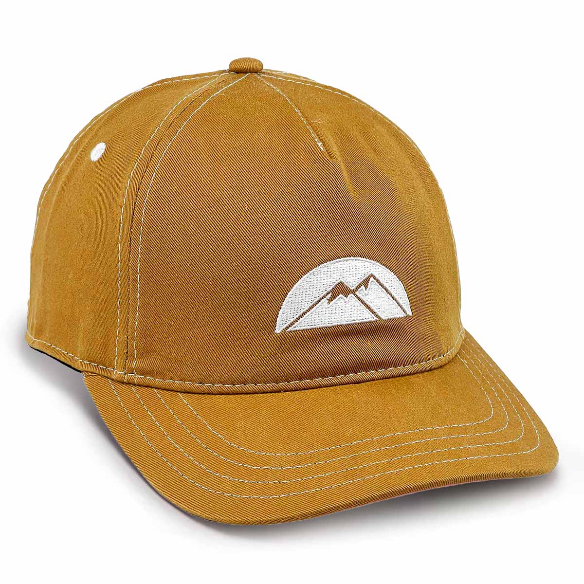 Sunshine Mountain Logo Low Crown Adjustable Cap Latte Hat Size