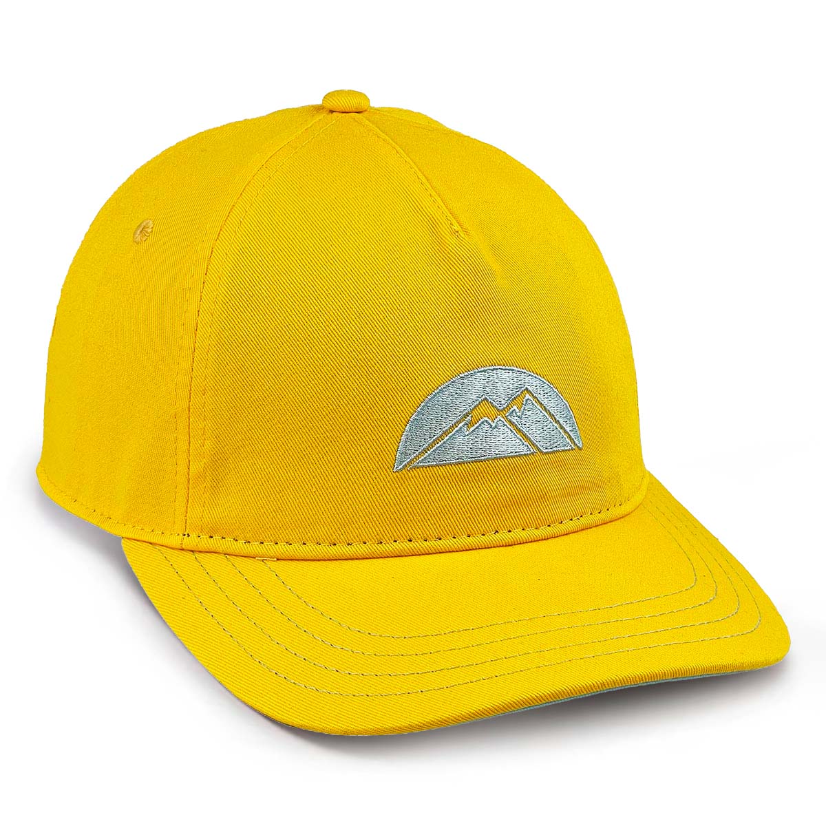 Sunshine Mountain Logo Low Crown Adjustable Cap Yellow Hat Size