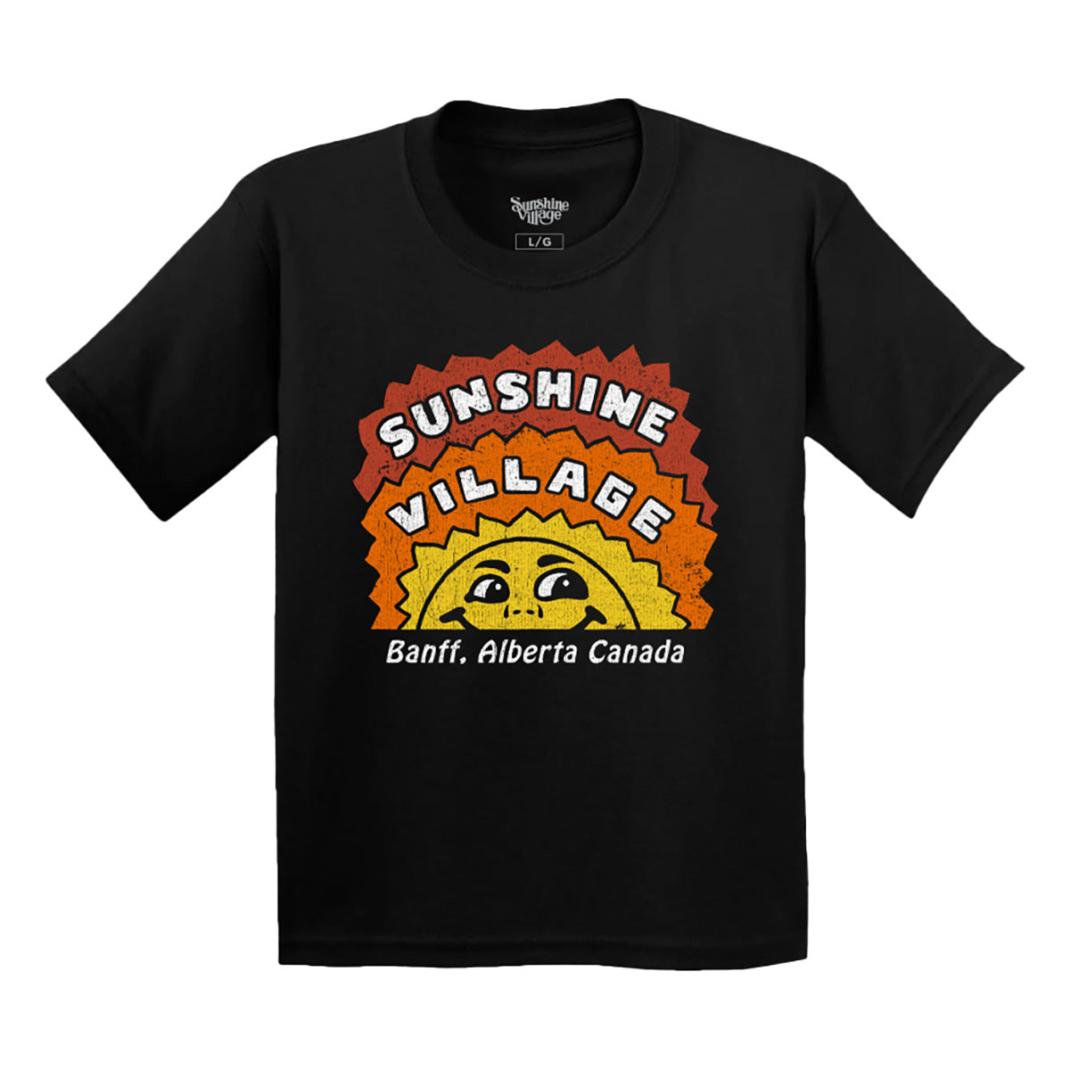 Retro Shine Youth Tee Black