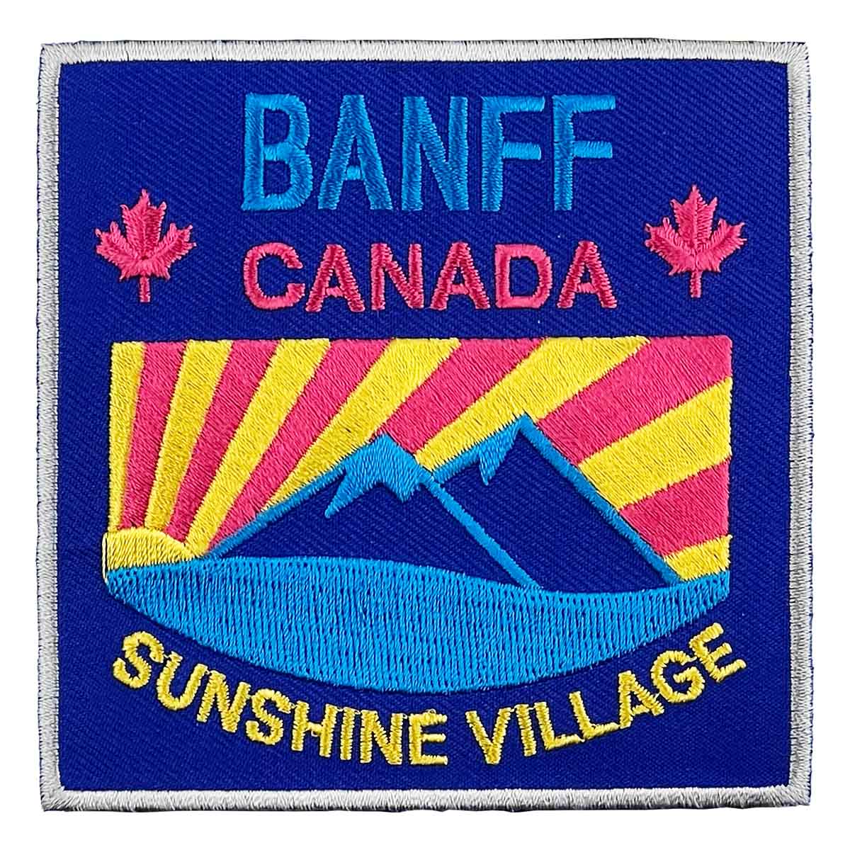 Sunshine Village Sunrise Square Patch Royal Blue