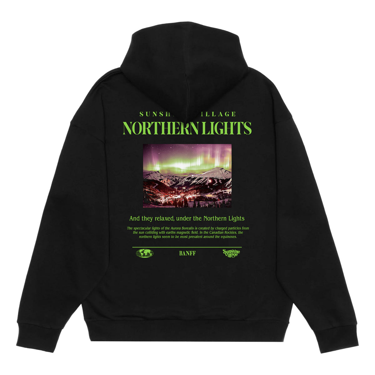 Northern Lights Hoodie Black