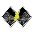 Sunshine Village Sticker Double Black Skier