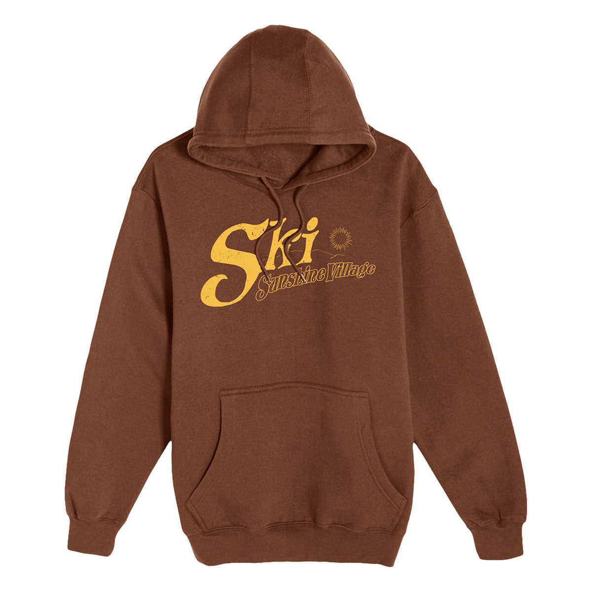 Sunshine Village Retro Bus Hoodie Chestnut