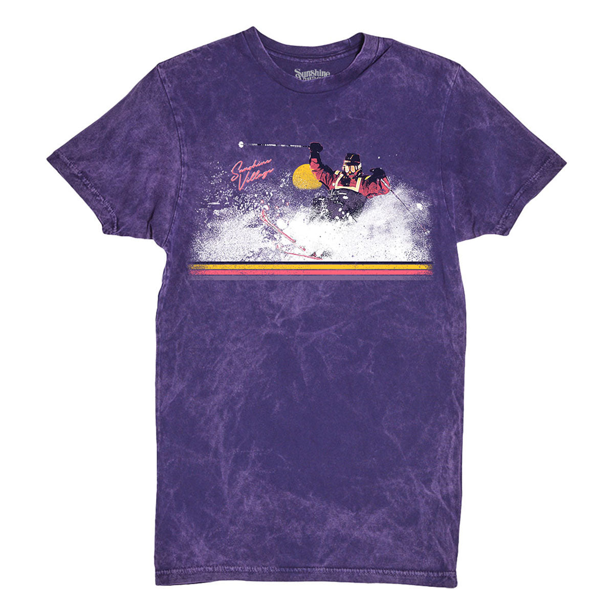 Sunshine Village Retro Powder Tee Purple