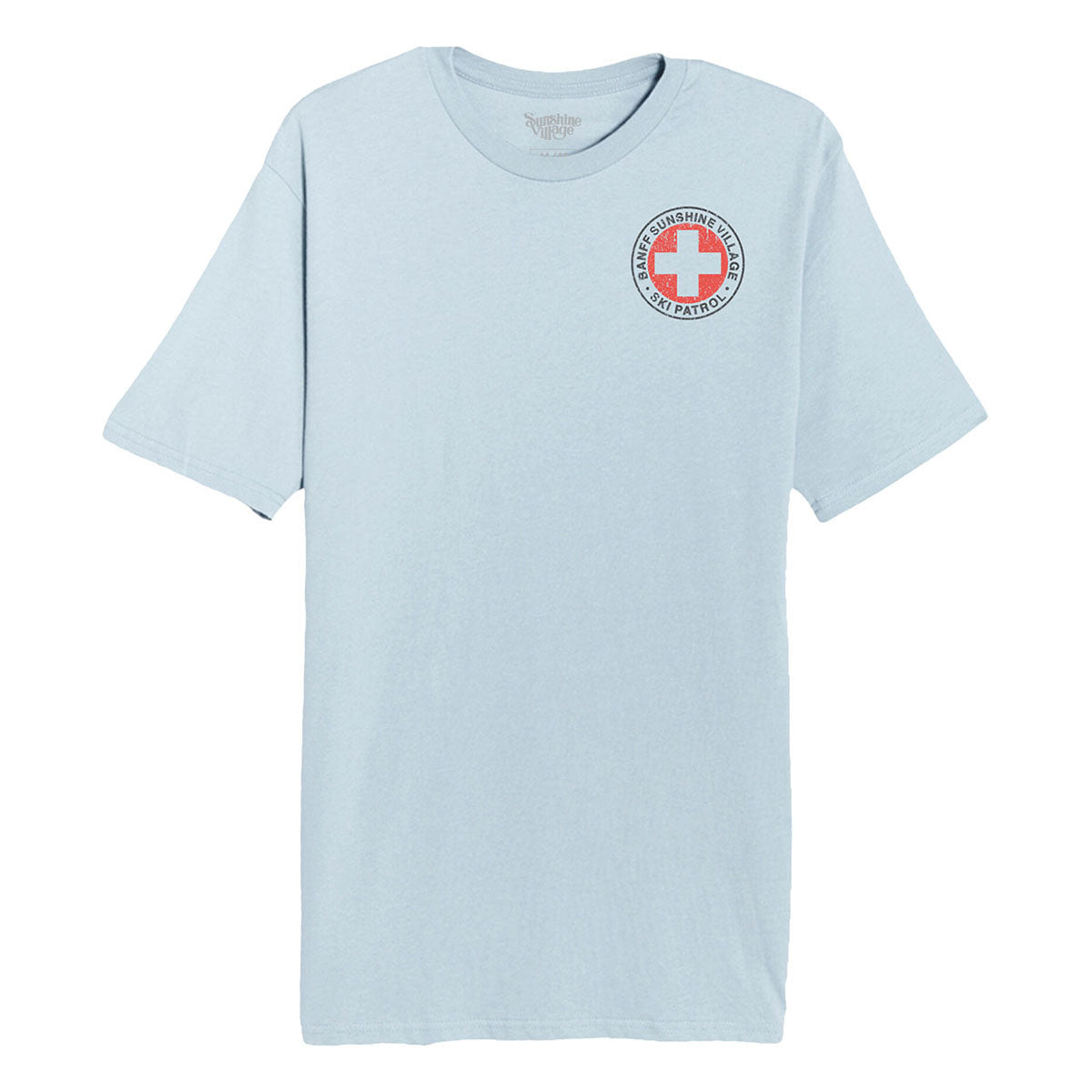Sunshine Village Retro Ski Patrol Tee Blue