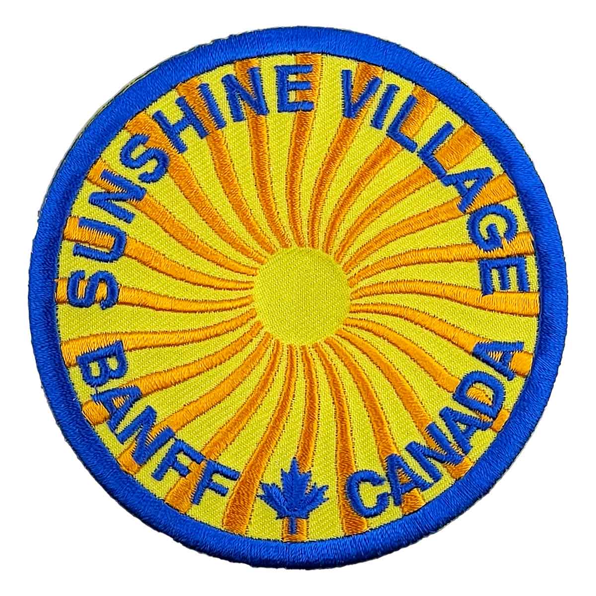Sunshine Village Retro Sun Circle Patch Yellow