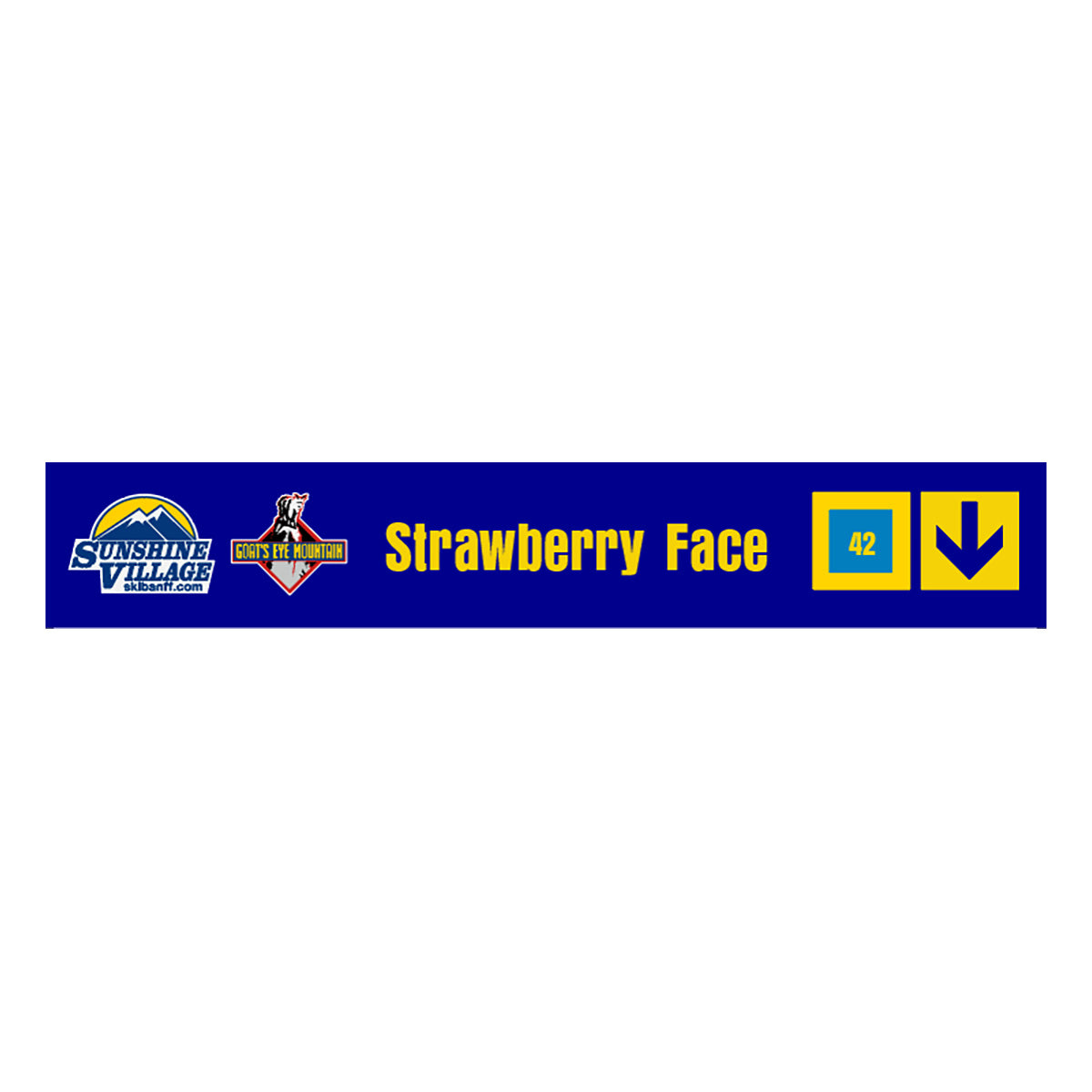24" Trail Sign - Strawberry Face