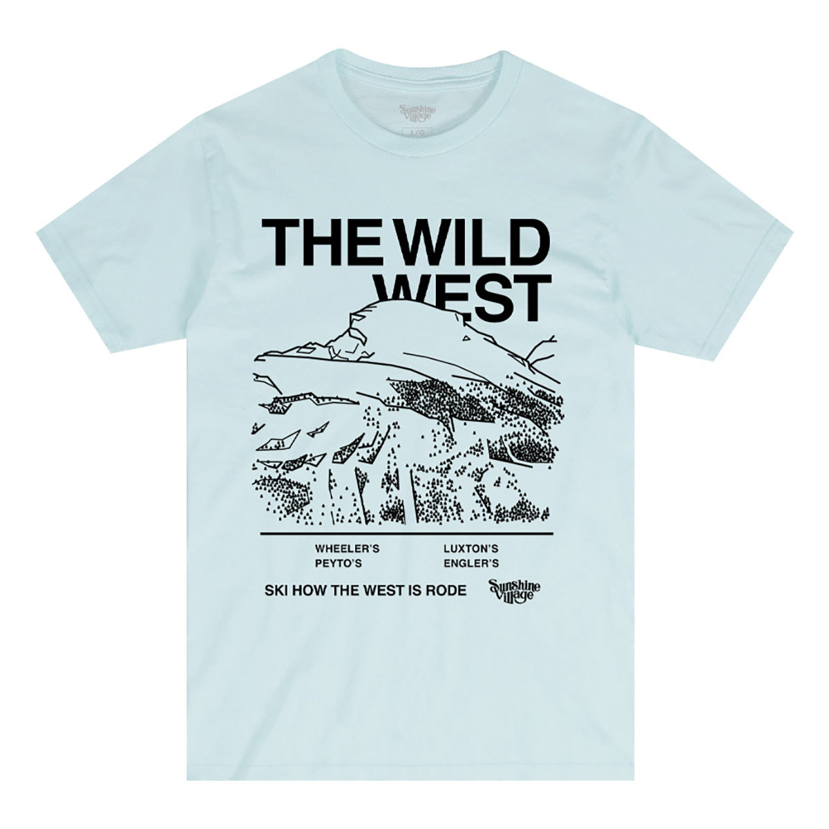 Freeride Zone Wild West Tee Blue Mist