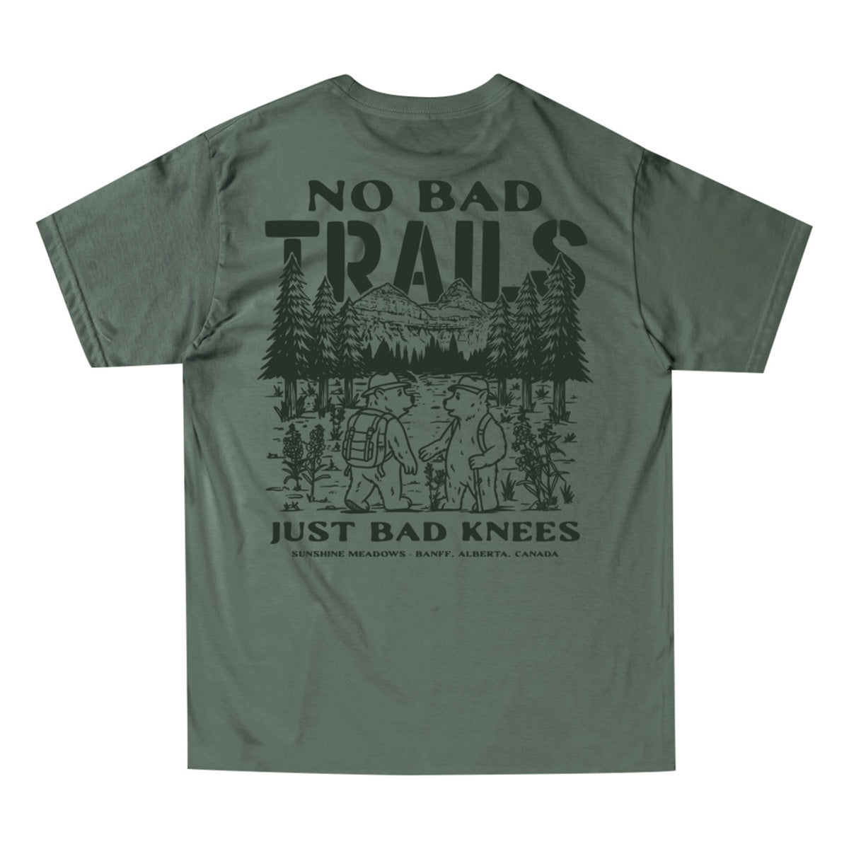 No Bad Trails Just Bad Knees Tee