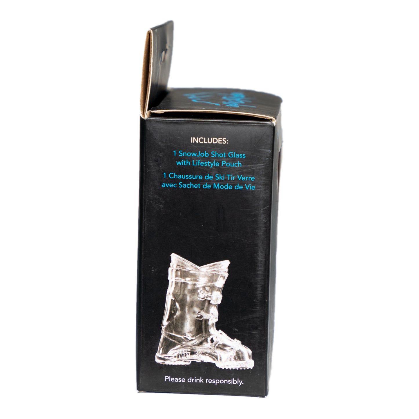 Ski Boot Shot Glass with Black Logo