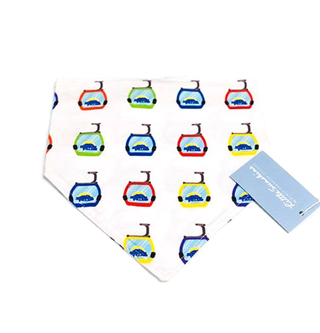 Baby Burp Bib - Ride the Rainbow 12" x 12"