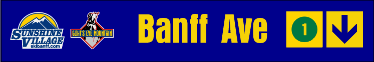 24" Trail Sign Banff Ave