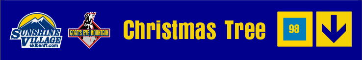 24" TRAIL SIGN CHRISTMAS TREE