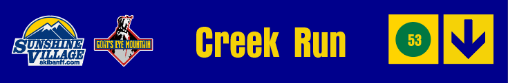 24" TRAIL SIGN CREEK RUN