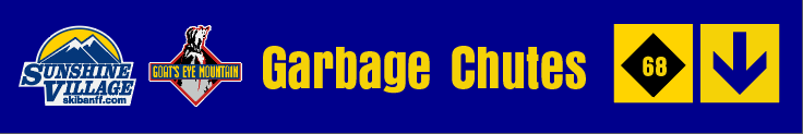 24" TRAIL SIGN GARBAGE CHUTES