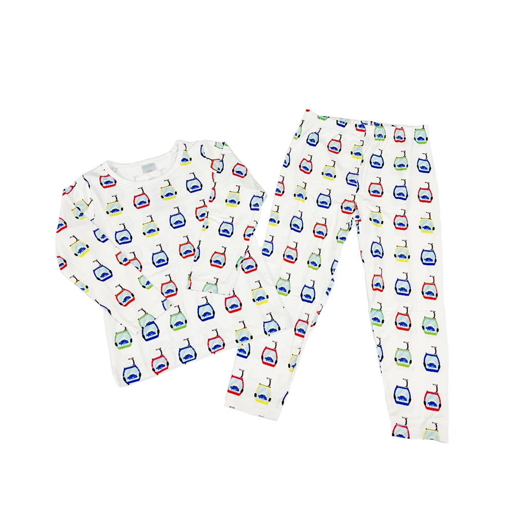 Sunshine Gondola Kids Pajama Set Gondola White