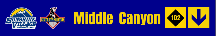 24" TRAIL SIGN MIDDLE CANYON