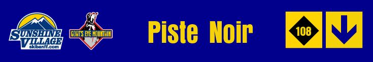 24" TRAIL SIGN PISTE NOIR