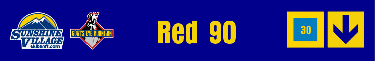 24" TRAIL SIGN RED 90
