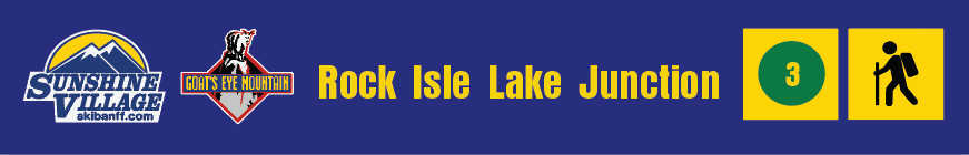 24" TRAIL SIGN ROCK ISLE LAKE JUNCTION
