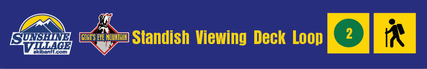 24" TRAIL SIGN STANDISH VIEWING DECK