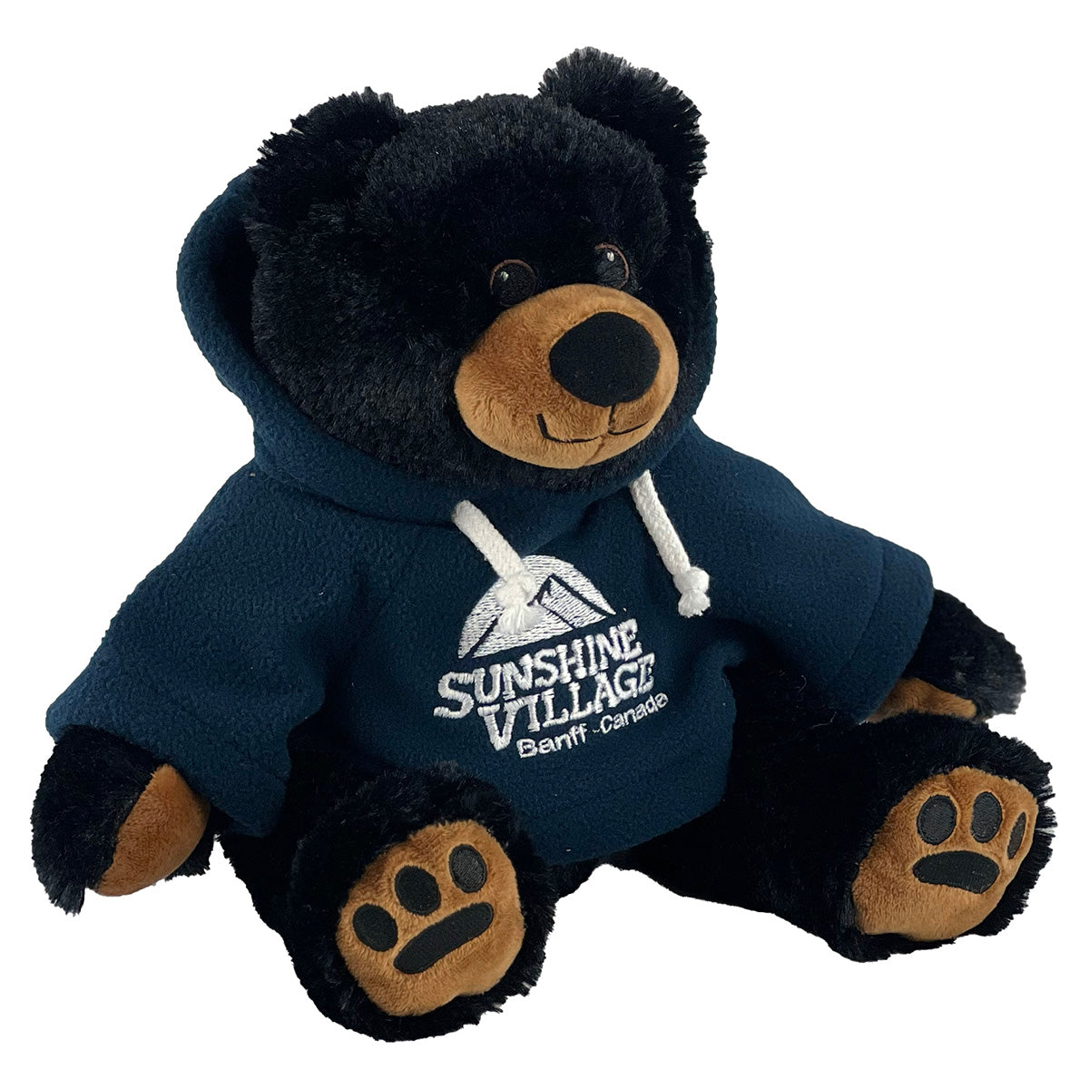 12" Black Bear Stuffy Critter Navy
