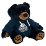 12" Black Bear Stuffy Critter Navy