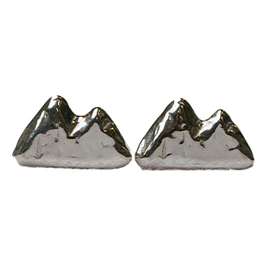 Daisy V Sterling Silver Mountain Earrings