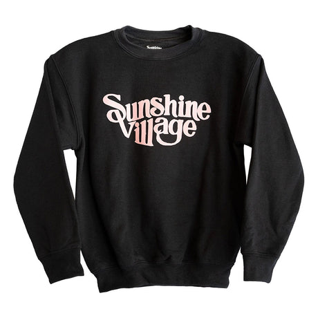 Youth Retro Logo Crew Sweatshirt Black