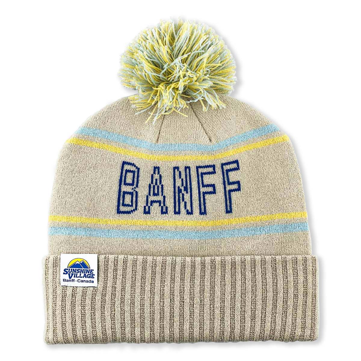 Banff Sunshine Cuffed Knit Toque Stone O S