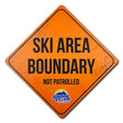 Warning Sign - Ski Area Boundary