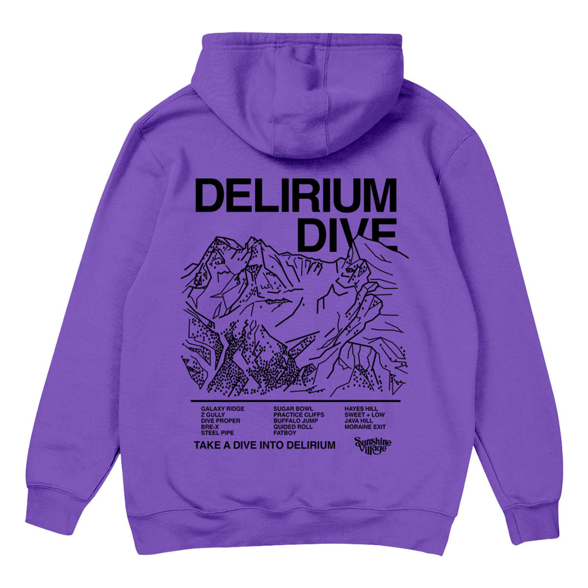 Freeride Zone Delirium Dive Hoodie Purple
