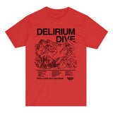 Freeride Zone Delirium Dive Tee Red Black