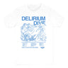 Freeride Zone Delirium Dive Tee White Blue