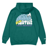Canada Snowboard + Sunshine Village Gnarly By Nature Hoodie Teal
