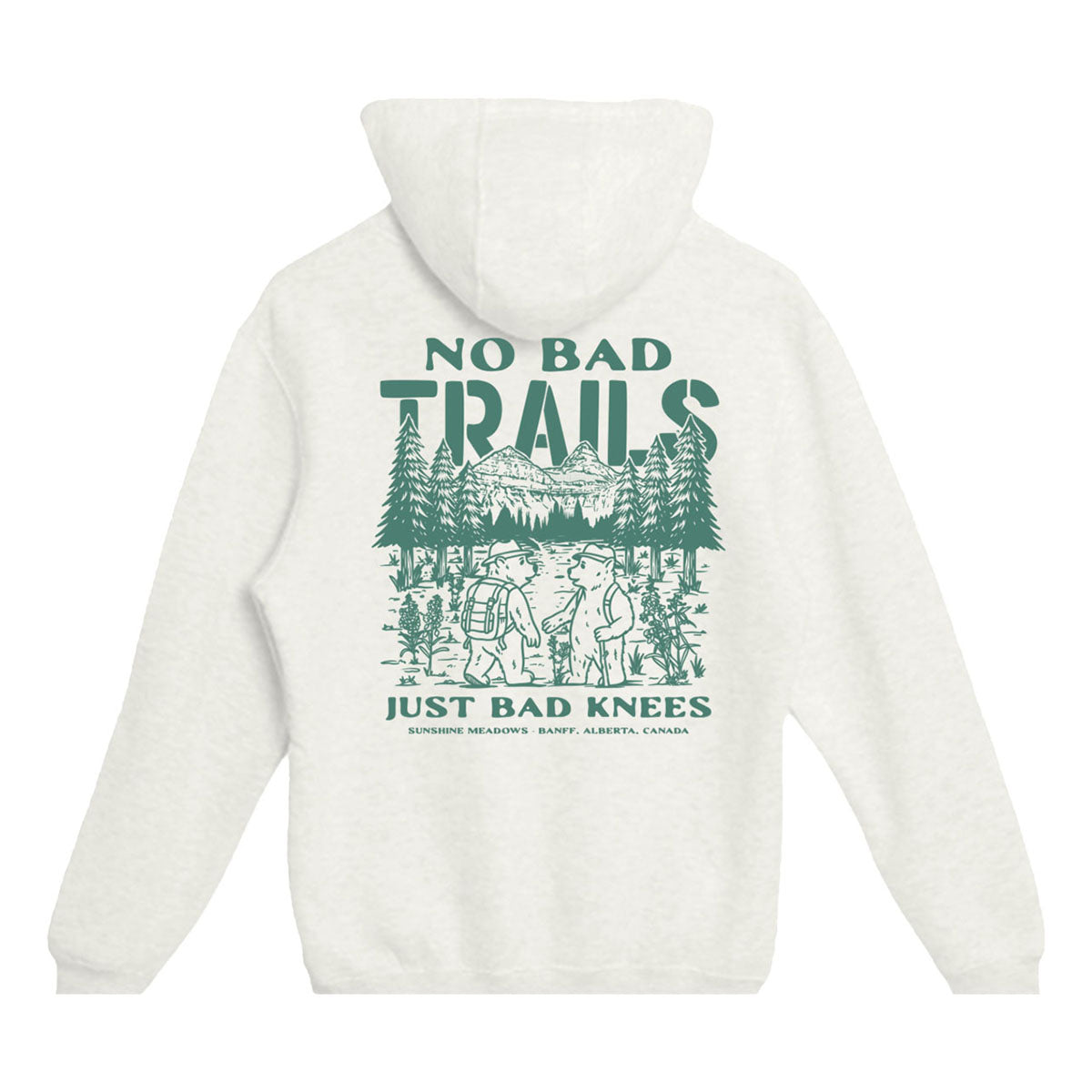 Sunshine Meadows No Bad Trails Just Bad Knees Hoodie