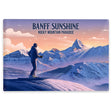 Metal Souvenir Sign - Skier At The Top